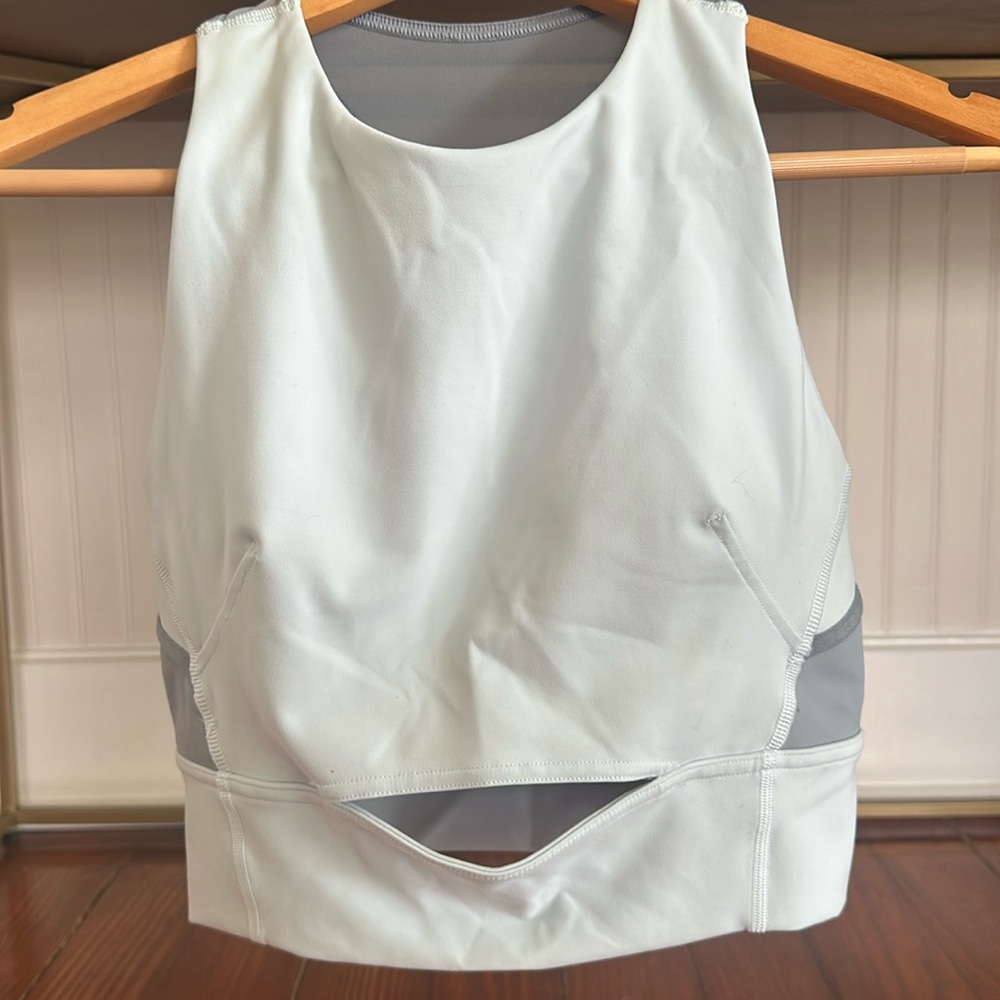 Lululemon blue high neck bra / crop tank